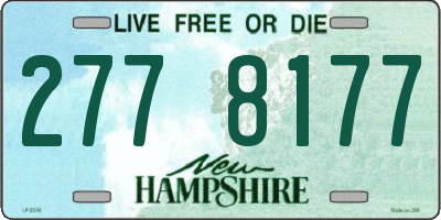 NH license plate 2778177