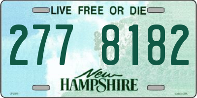 NH license plate 2778182