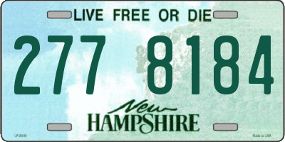 NH license plate 2778184