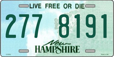 NH license plate 2778191