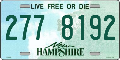 NH license plate 2778192