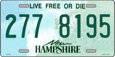 NH license plate 2778195