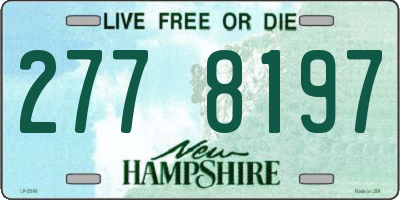 NH license plate 2778197