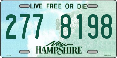 NH license plate 2778198