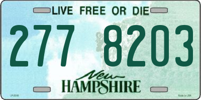 NH license plate 2778203