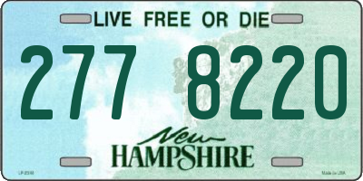NH license plate 2778220