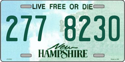 NH license plate 2778230