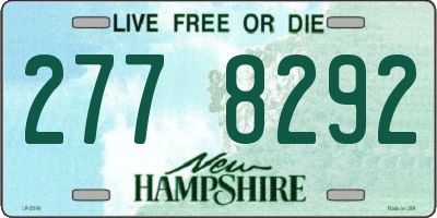 NH license plate 2778292