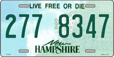 NH license plate 2778347