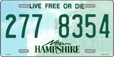 NH license plate 2778354