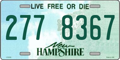 NH license plate 2778367