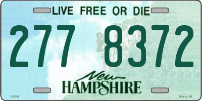 NH license plate 2778372