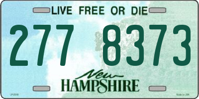 NH license plate 2778373