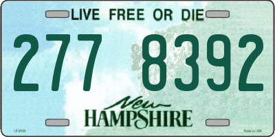 NH license plate 2778392