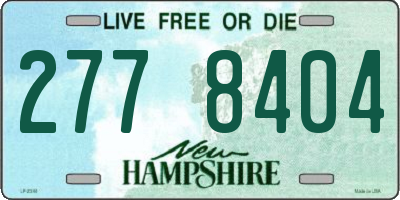 NH license plate 2778404