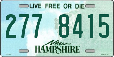 NH license plate 2778415