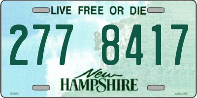 NH license plate 2778417