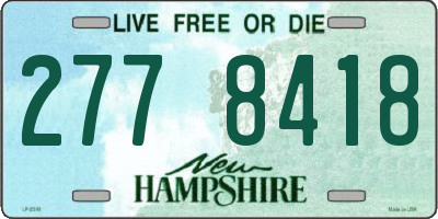 NH license plate 2778418