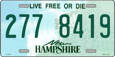 NH license plate 2778419