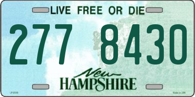 NH license plate 2778430