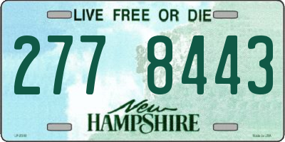 NH license plate 2778443