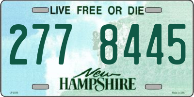 NH license plate 2778445