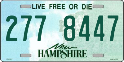 NH license plate 2778447