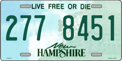 NH license plate 2778451