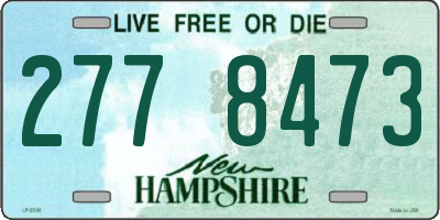 NH license plate 2778473