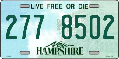 NH license plate 2778502