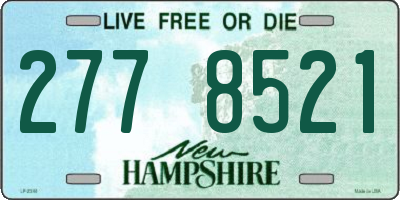 NH license plate 2778521