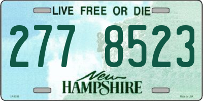 NH license plate 2778523