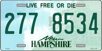 NH license plate 2778534