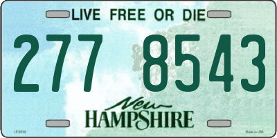 NH license plate 2778543