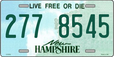 NH license plate 2778545