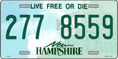 NH license plate 2778559