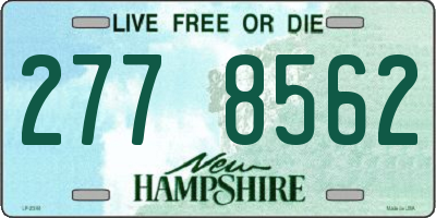 NH license plate 2778562