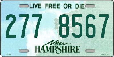 NH license plate 2778567