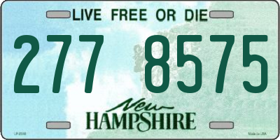 NH license plate 2778575