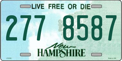 NH license plate 2778587