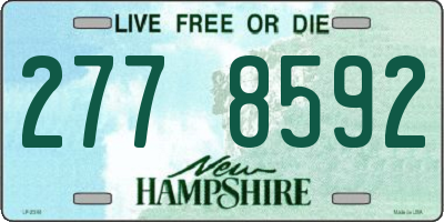 NH license plate 2778592