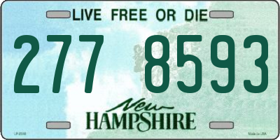 NH license plate 2778593