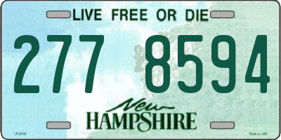 NH license plate 2778594