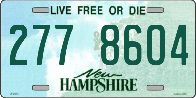 NH license plate 2778604