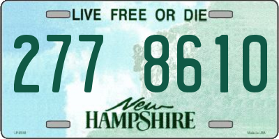 NH license plate 2778610