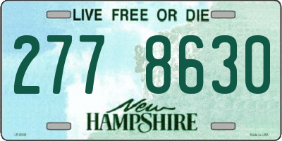 NH license plate 2778630
