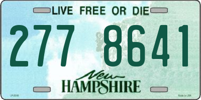 NH license plate 2778641