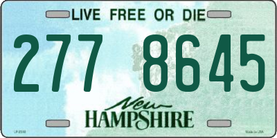 NH license plate 2778645