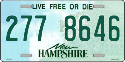 NH license plate 2778646