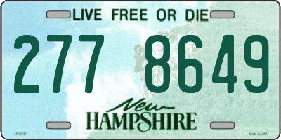 NH license plate 2778649